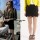 Caitlin Snow: Black Scalloped Skirt