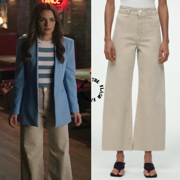 Allegra Garcia: Beige Jeans – The Flash Fashion Blog